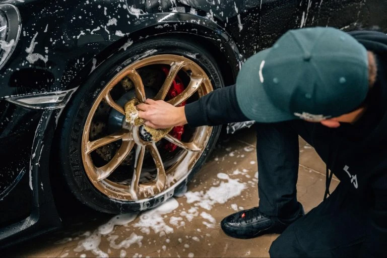 Porsche Felgen Vorwäsche