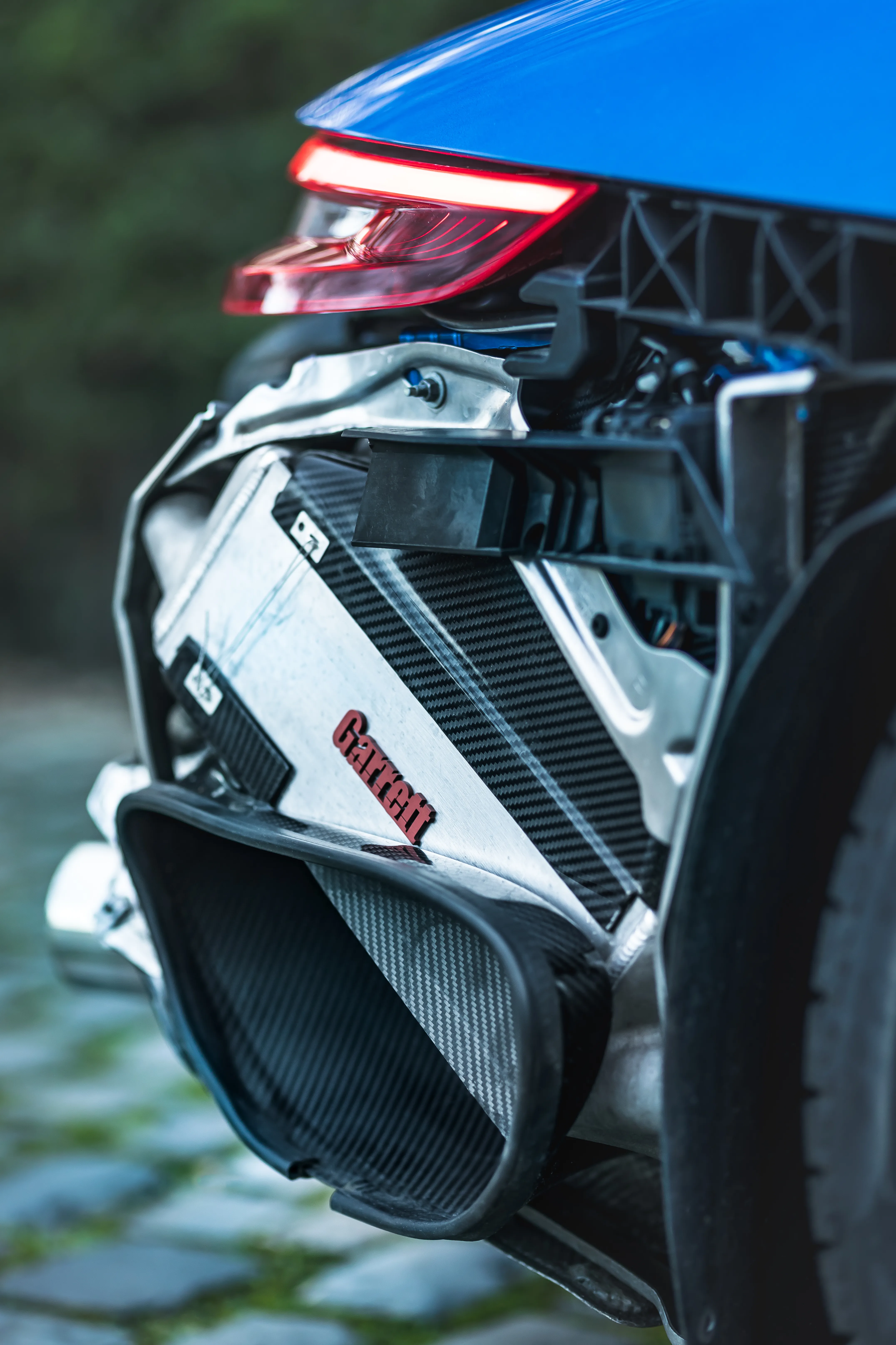 Garrett Ladeluftkühler am TechArt Porsche 911 991.2 Turbo S