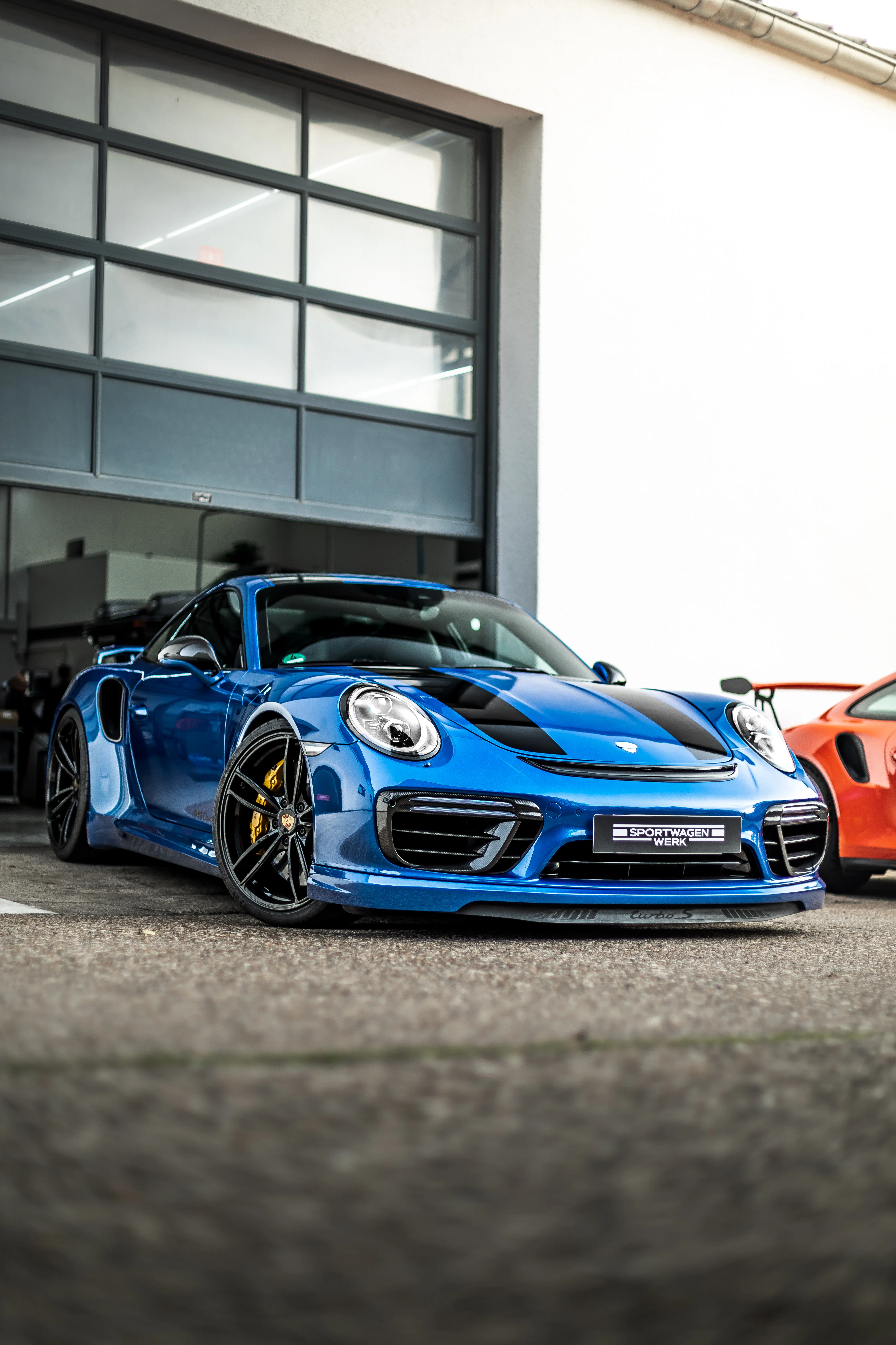 TechArt Porsche 911 991.2 Turbo S Frontansicht bodennahe Perspektive