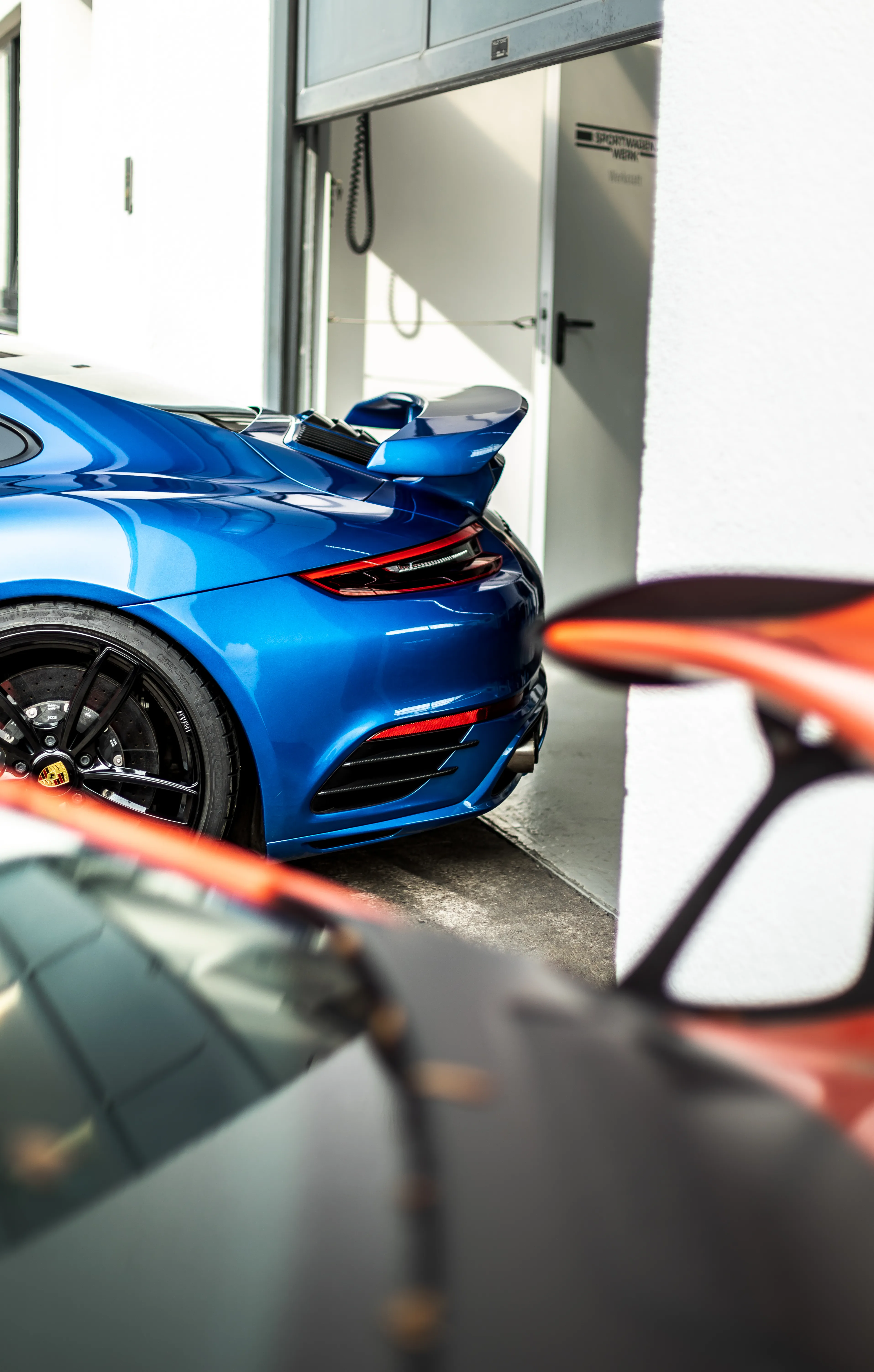 TechArt Porsche 911 991.2 Turbo S Heckschräge im Sportwagen Werk